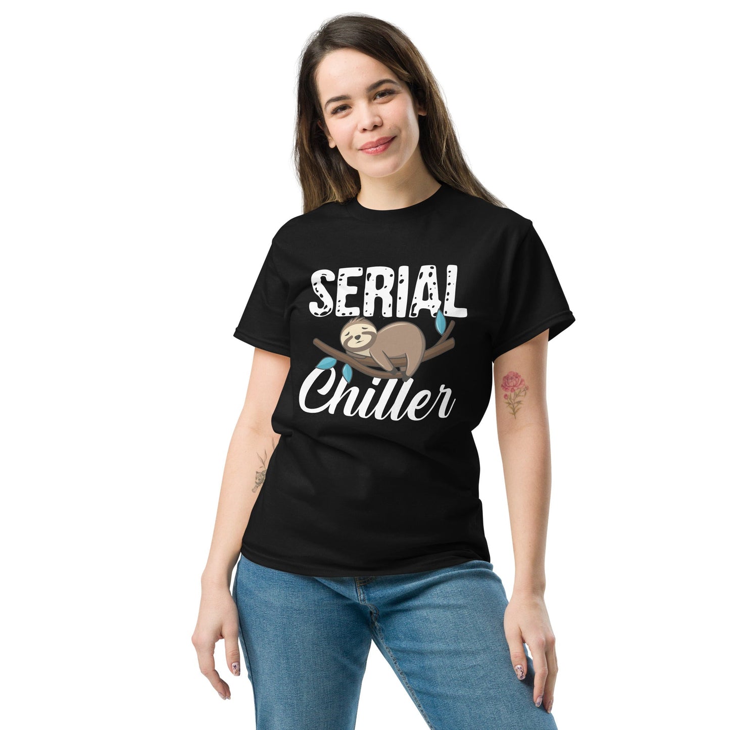 Serial Chiller TÃ¢â‚¬â€˜Shirt Funny Relaxation Vibes Graphic Tee Unisex Cotton
