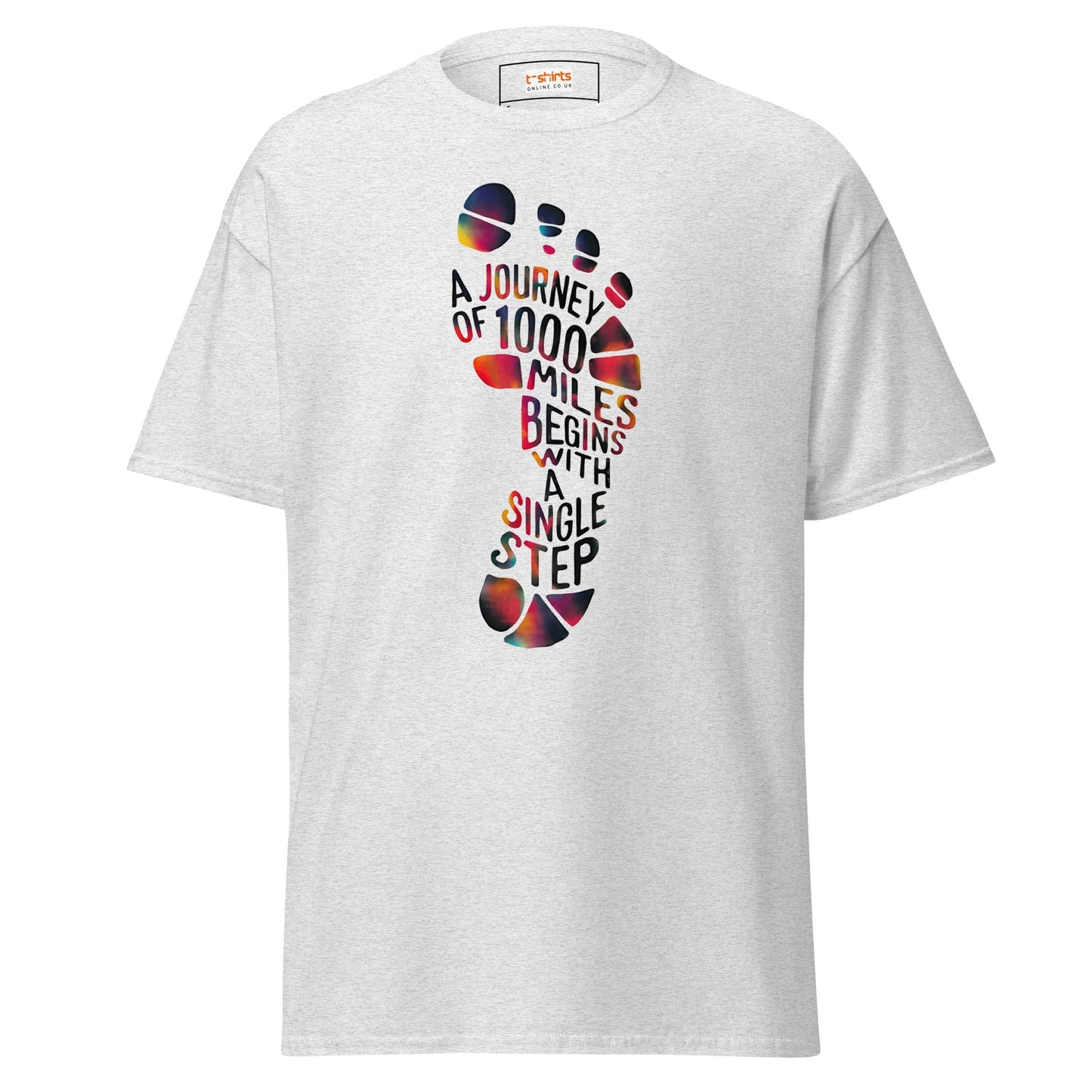Single Step Journey TÃ¢â‚¬â€˜Shirt Motivational Quote Graphic Tee Unisex Cotton