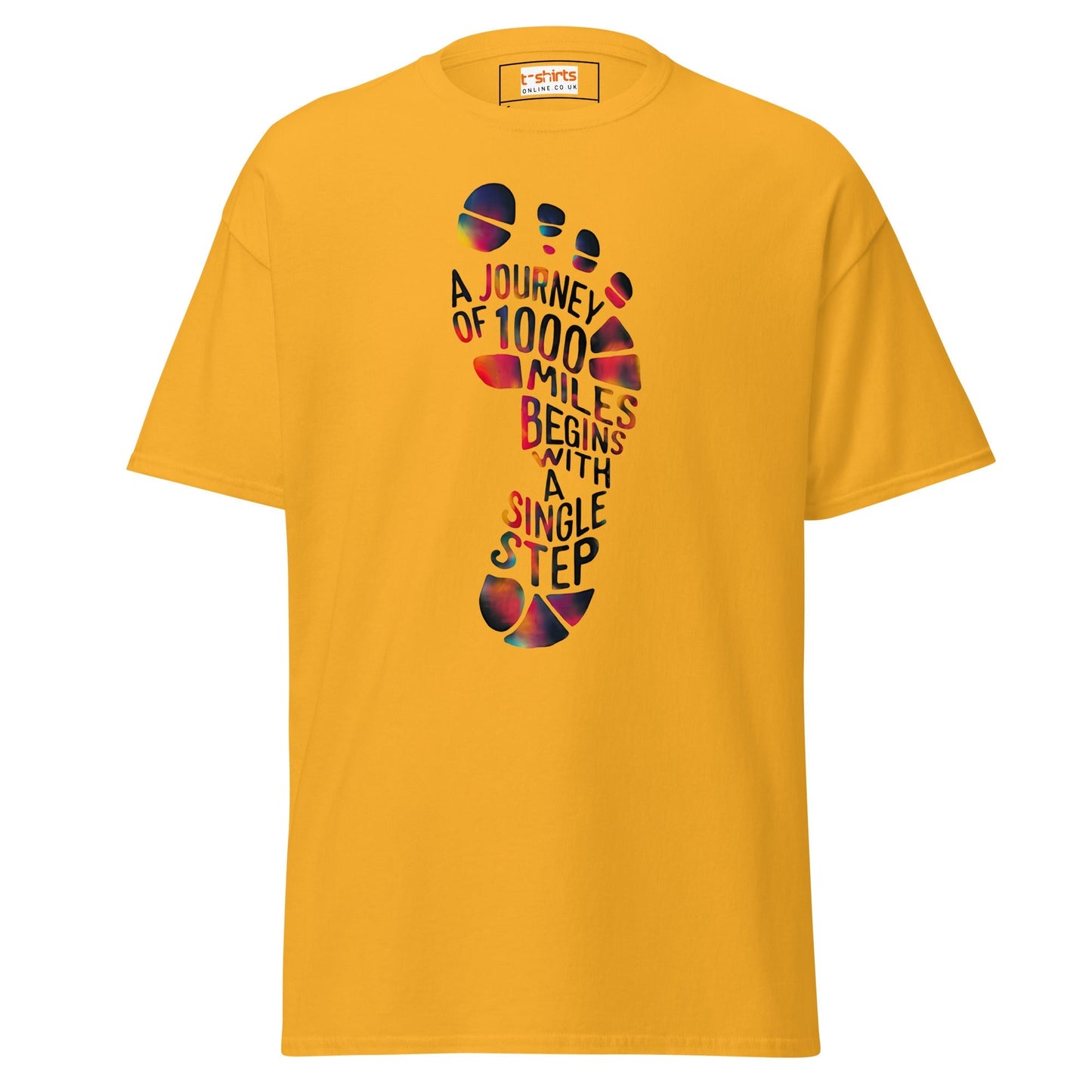 Single Step Journey TÃ¢â‚¬â€˜Shirt Motivational Quote Graphic Tee Unisex Cotton