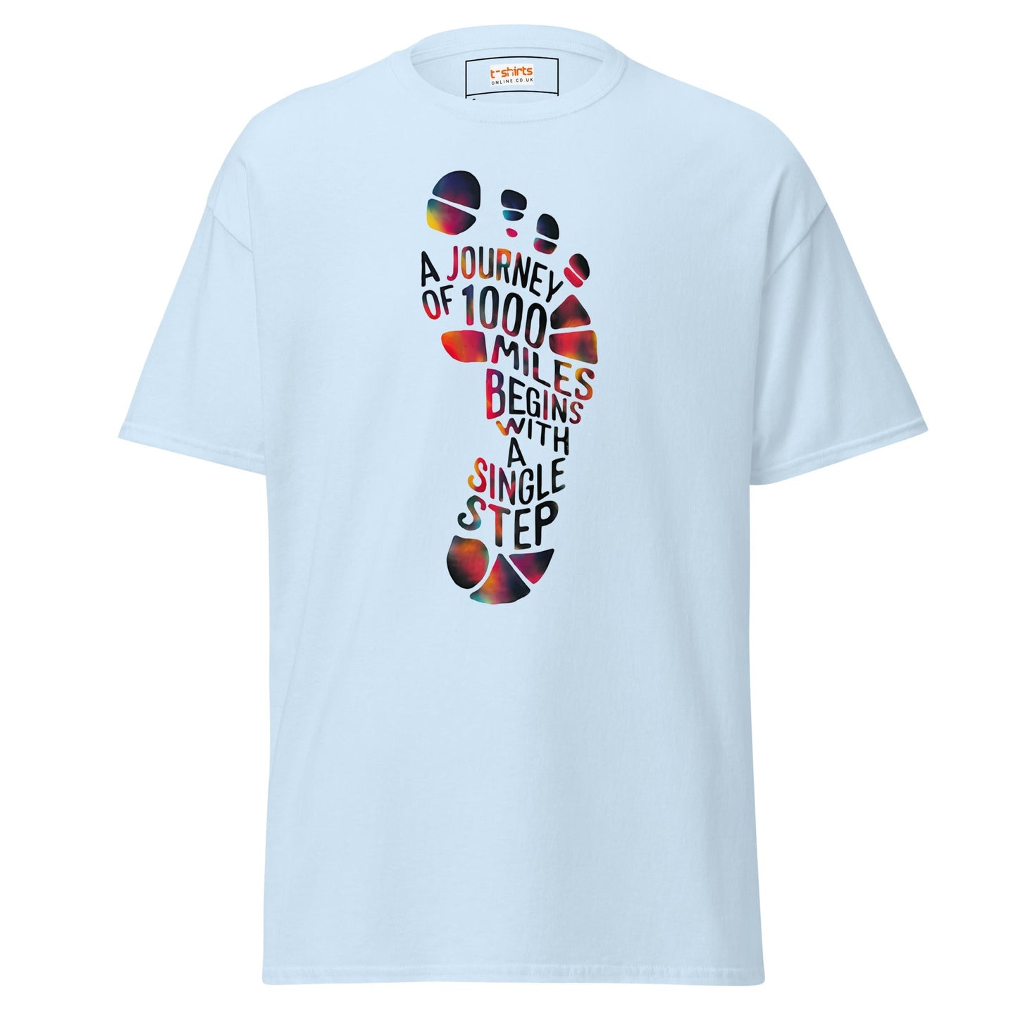 Single Step Journey TÃ¢â‚¬â€˜Shirt Motivational Quote Graphic Tee Unisex Cotton