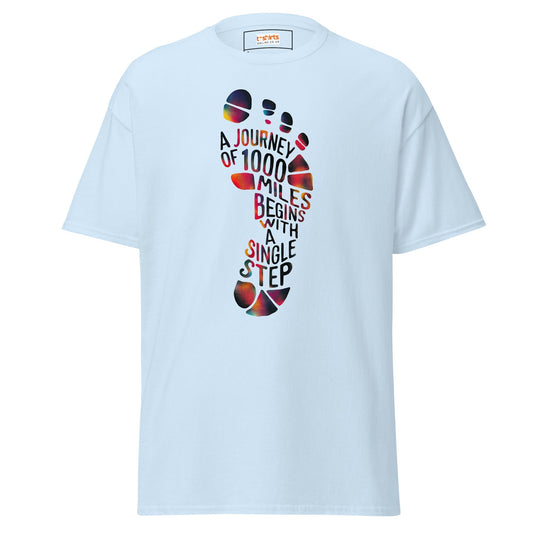 Single Step Journey TÃ¢â‚¬â€˜Shirt Motivational Quote Graphic Tee Unisex Cotton
