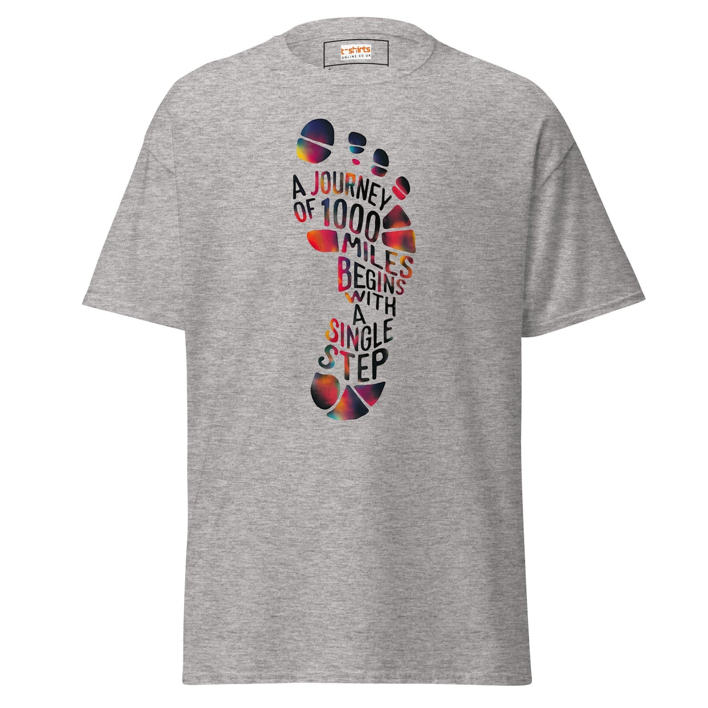 Single Step Journey TÃ¢â‚¬â€˜Shirt Motivational Quote Graphic Tee Unisex Cotton