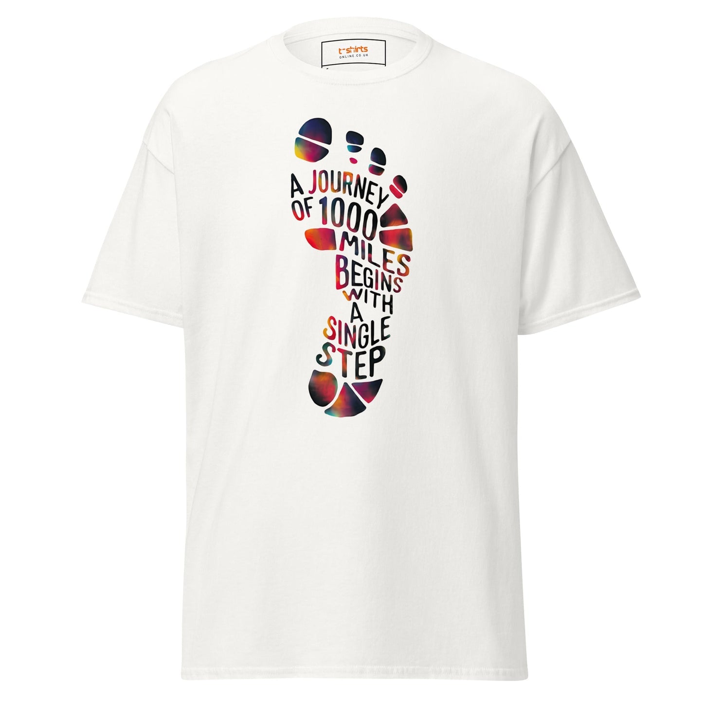 Single Step Journey TÃ¢â‚¬â€˜Shirt Motivational Quote Graphic Tee Unisex Cotton