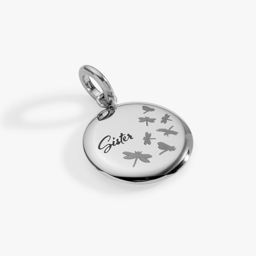 Sister Dragonfly Disc Charm