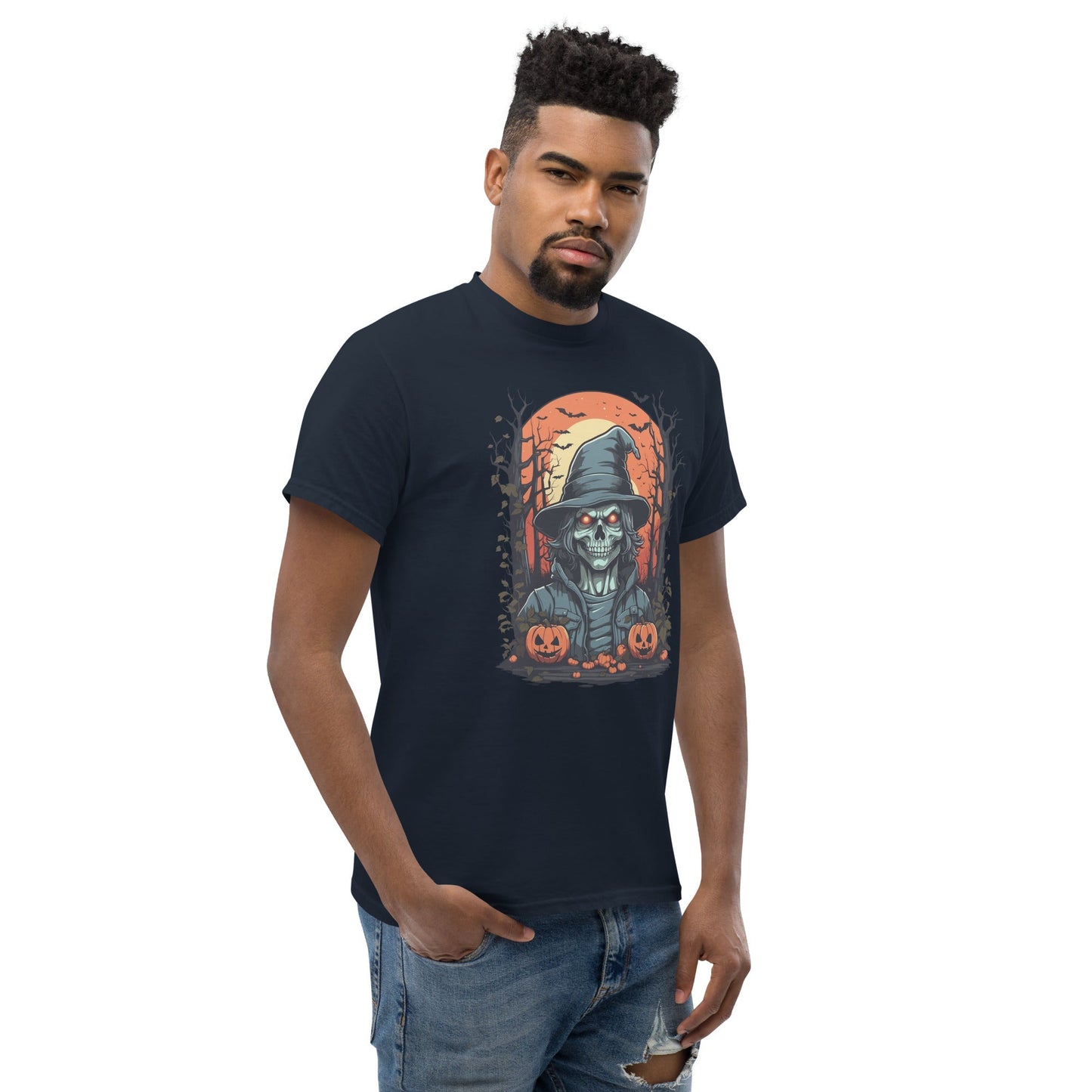 Skeleton Halloween T-Shirt Ã¢â‚¬â€œ Spooky Graphic Cotton Tee for October Fun