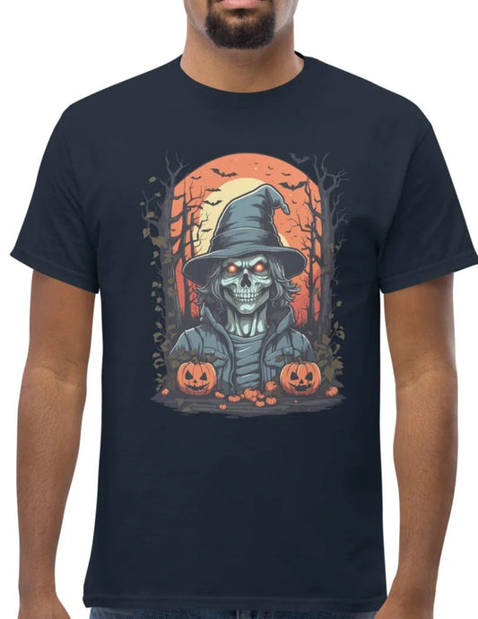 Skeleton Halloween T-Shirt Ã¢â‚¬â€œ Spooky Graphic Cotton Tee for October Fun