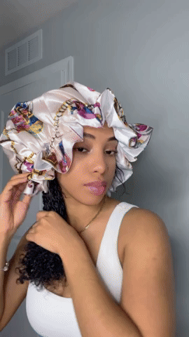 She Loves Pink All Satin Bonnet