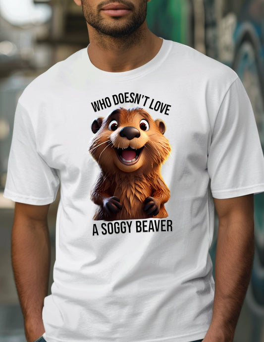 Soggy Beaver T-Shirt | 18+ Graphic Bold Tee