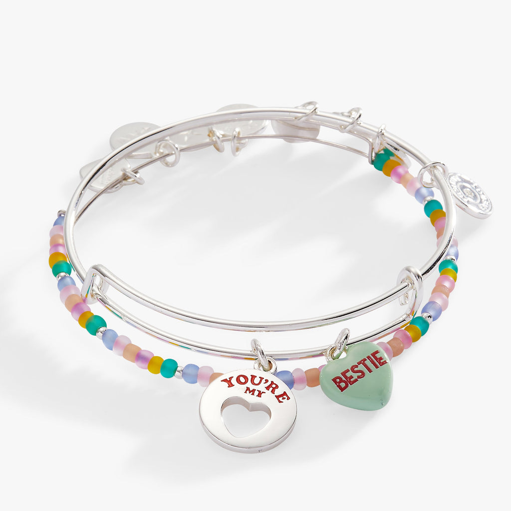 Sweethearts® 'You're My Bestie' Bangle Set of 2