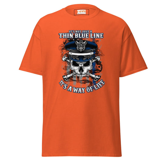 Thin Blue Line Graphic Tee Ã¢â‚¬â€œ Honor Officers & Show Solidarity
