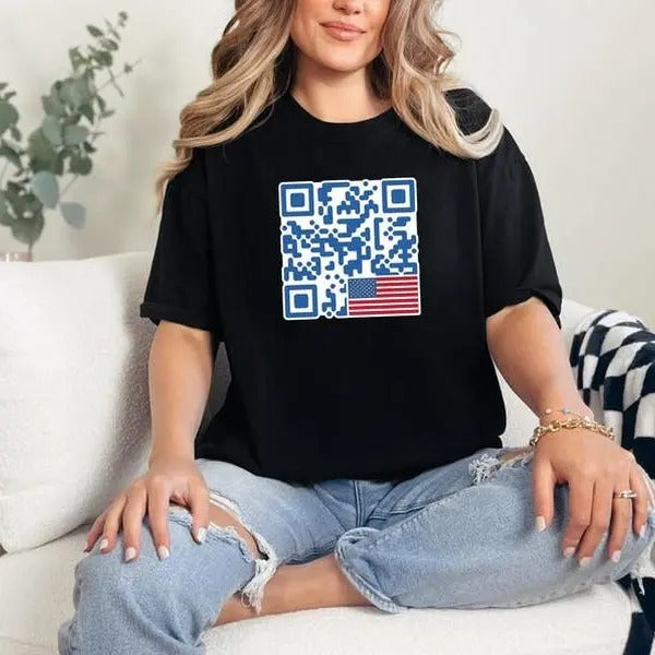 Trump Dance QR Code  sweatshirt/hoodie/tshirt, Red Cap Sweatshirt, Republican Tee, Trump MAGA Shirt, Trump Shirt, Election 2024 Trump Dance Shirt