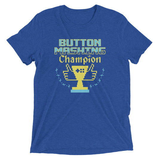 Button Mashing Champion Men's Tri-Blend Tee