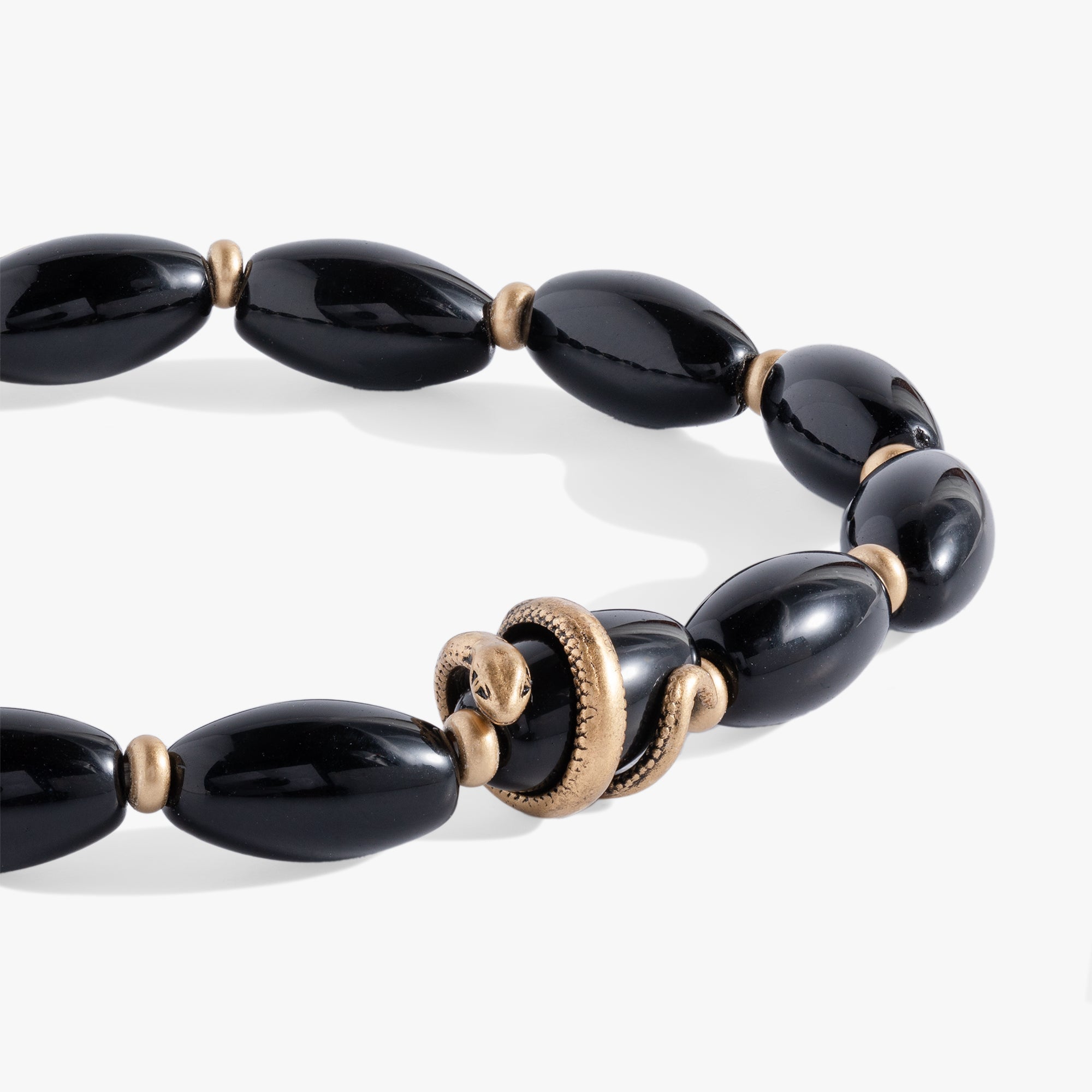 Untamed Stretch Beaded Snake Bracelet