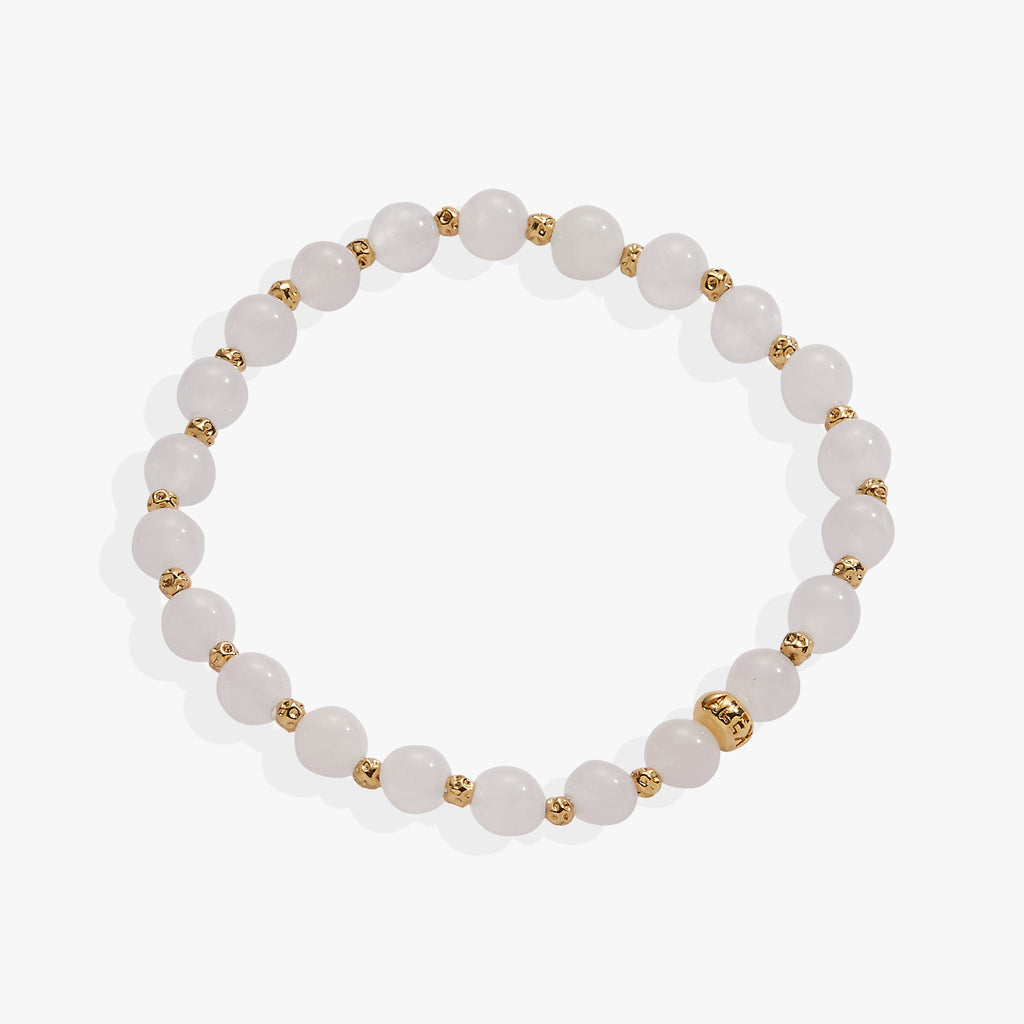 White Jade Healing Stone Stretch Bracelet