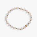 White Jade Healing Stone Stretch Bracelet
