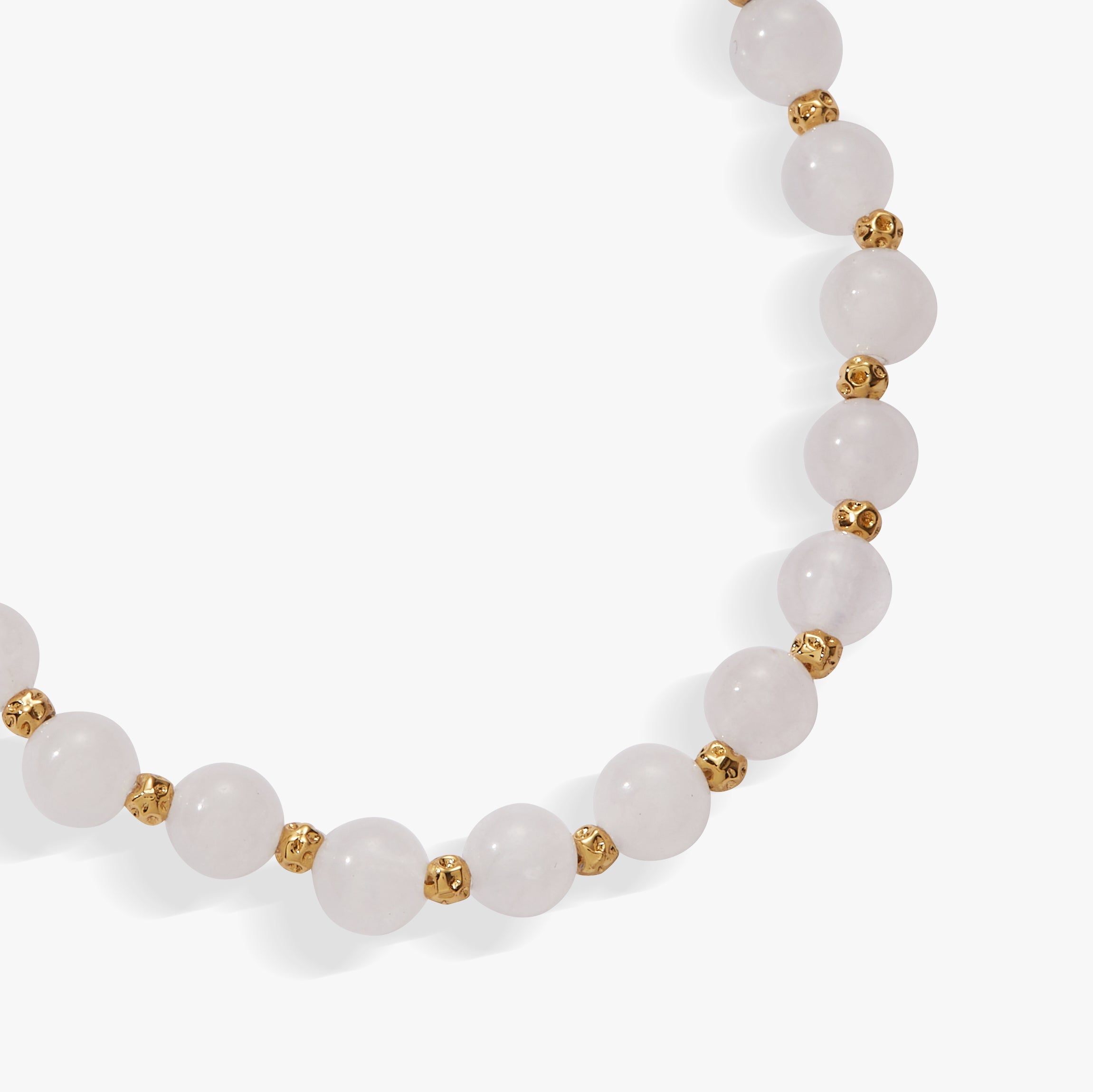 White Jade Healing Stone Stretch Bracelet