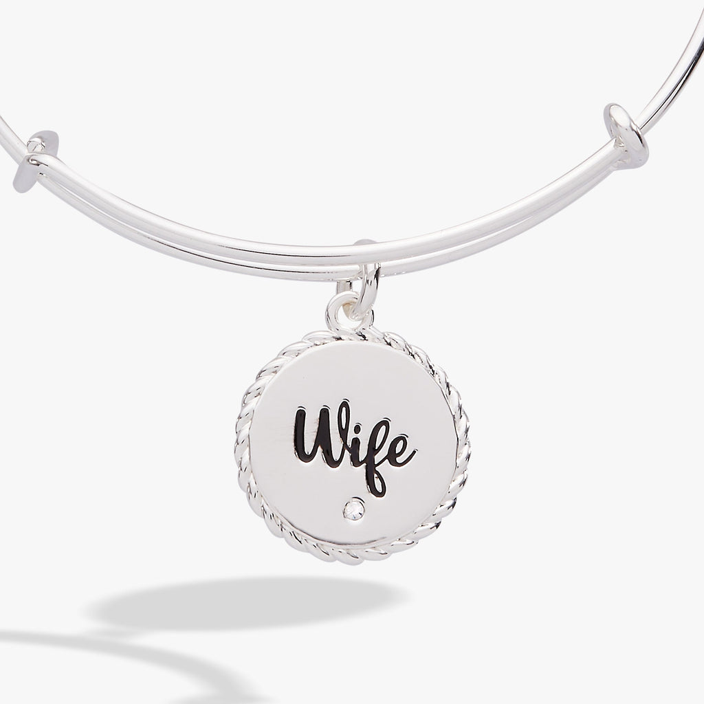 Wife 'True Love Stories Never Have Endings' Charm Bangle