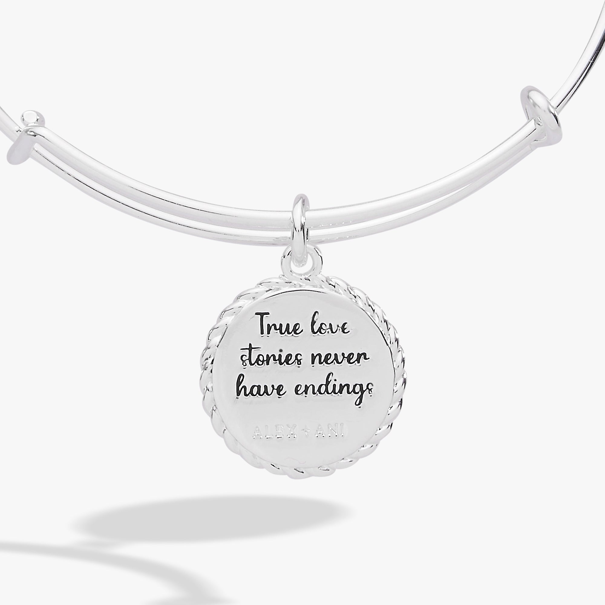 Wife 'True Love Stories Never Have Endings' Charm Bangle